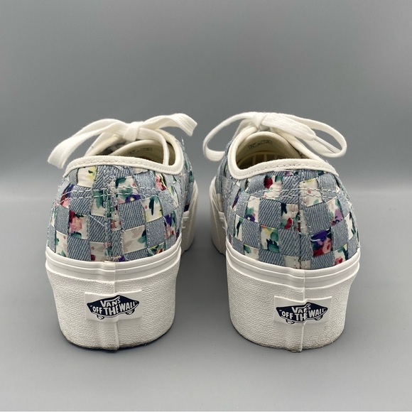 EUC Vans Authentic Stac Platform Lace-up Sneaker is Multi Floral, Size 7.5 - Picture 3 of 10